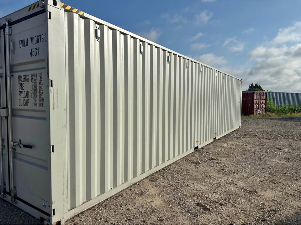 40ft One Trip High Cube Shipping Container – Double Doors, Lockbox, & Easy-Open Handles!