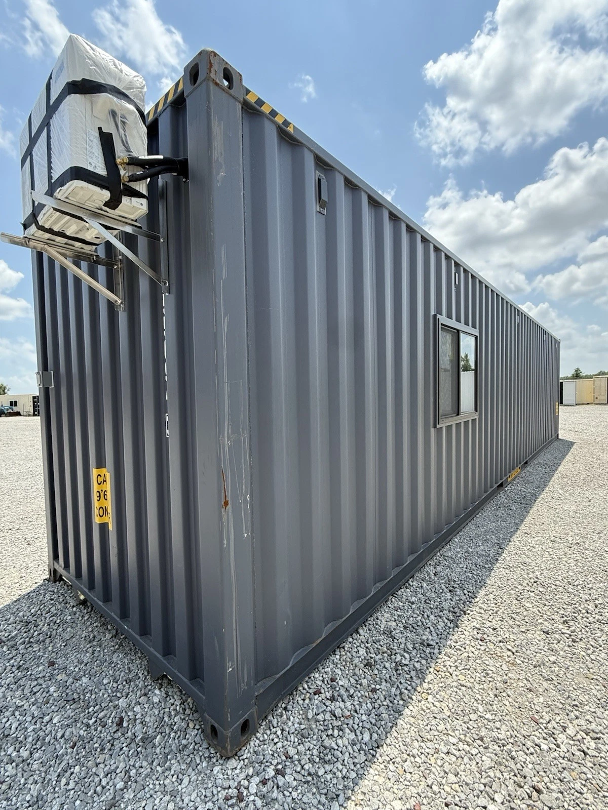 40ft New Slate Gray Shipping Container Office For Commercial Use Spray Foam - Image 8