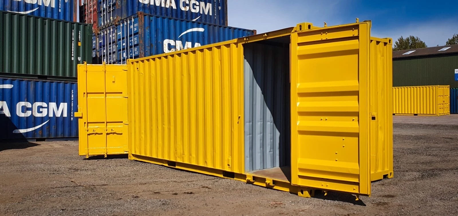 20×8 Container With Side Door to store room With Secure anti vandal Lock Boxes